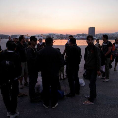 Μετανάστες στο Λιμάνι του Πειραιά