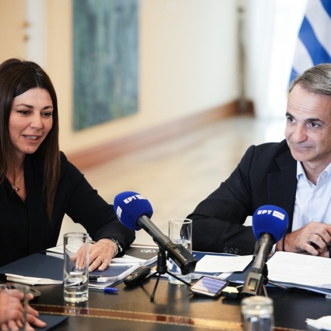 Κυριάκος Μητσοτάκης και Σοφία Ζαχαράκη