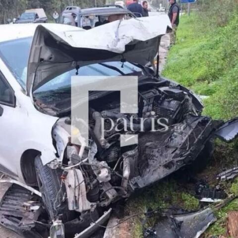 Το σημείο της τροχαίας σύγκρουσης