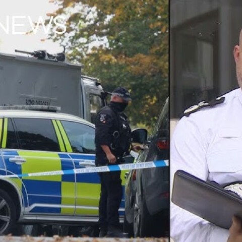 Περιπολικό και εκπρόσωπος της αστυνομίας στο Μάντσεστερ