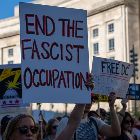 Διαμαρτυρία κατά του Ντόναλντ Τραμπ και της φασιστικής διακυβέρνησής του