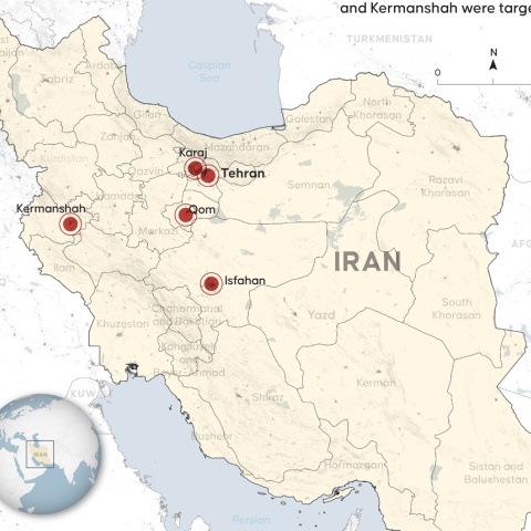 Χάρτης επιθέσεων ΗΠΑ - Ισραήλ στο Ιράν