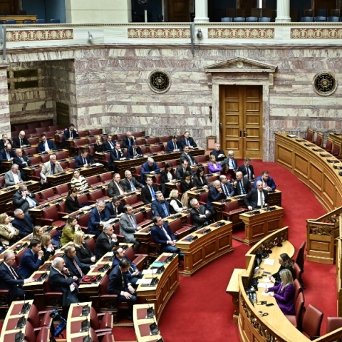 Συζήτηση στην Ολομέλεια της Βουλής της επίκαιρης ερώτησης του Προέδρου του ΠΑΣΟΚ-ΚΙΝΗΜΑΤΟΣ ΑΛΛΑΓΗΣ" Νίκου Ανδρουλάκη προς τον Πρωθυπουργό Κυριάκο Μητσοτάκη για την ενεργειακή πολιτική της κυβέρνησης, στο πλαίσιο της Ώρας του Πρωθυπουργού, Παρασκευή 27 Φεβρουαρίου 2026.
