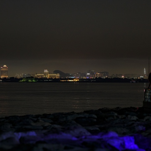 Νυχτερινή λήψη από το Ντουμπάι