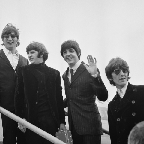 Οι Beatles στην σκάλα αεροπλάνου