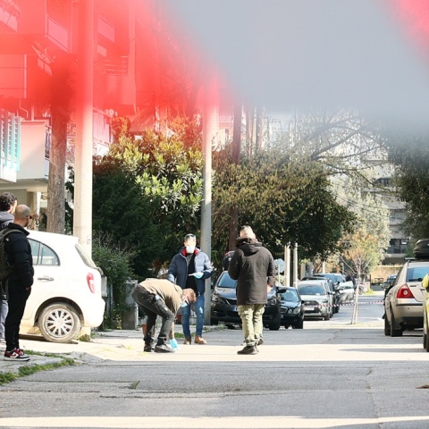 Το σημείο της δολοφονίας του 20χρονου στη Θεσσαλονίκη