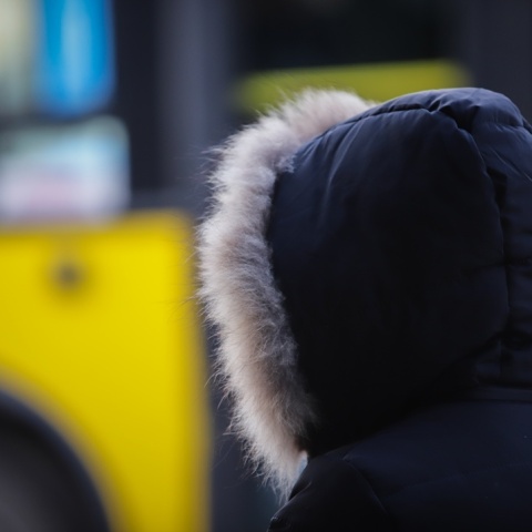 Γυναίκα με μπουφάν