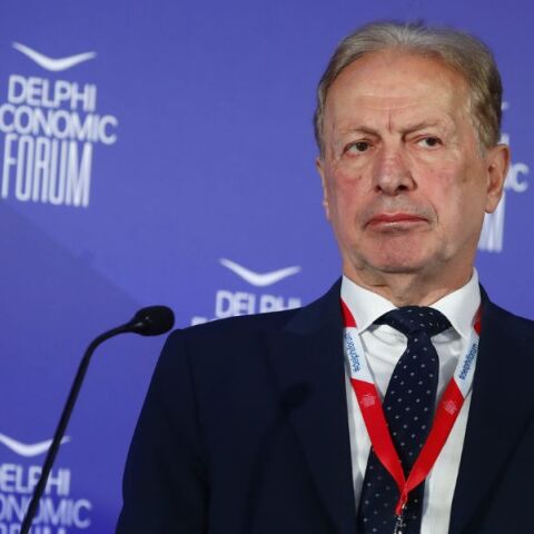 Σημαντικά ευρήματα για την υπόθεση των παράνομων επιδοτήσεων στον ΟΠΕΚΕΠΕ παρουσίασε ο Χαράλαμπος Βουρλιώτης στο Φόρουμ Δελφών © Eurokinissi/Γιώργος Κονταρίνης