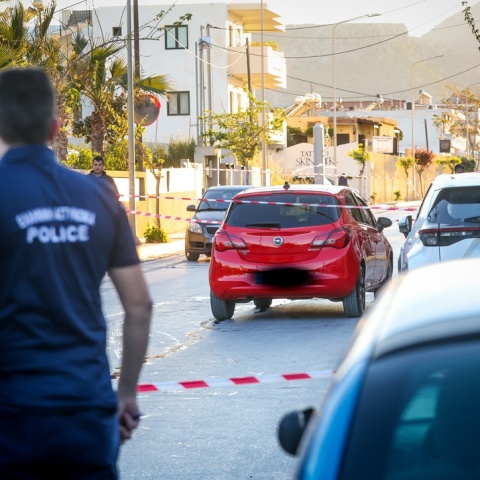 Το σημείο της δολοφονίας του 20χρονου από τον 54χρονο στην Αμμουδάρα του Ηρακλείου Κρήτης