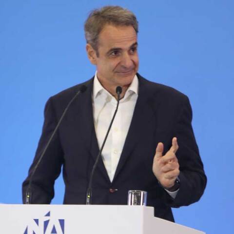 Ο Κυριάκος Μητσοτάκης στο 6ο προσυνέδριο της Νέας Δημοκρατίας στη Θεσσαλονίκη