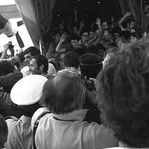 Επιχείρηση Εντέμπε: Υποδοχή διασωθέντων επιβατών στο αεροδρόμιο Μπεν Γκουριόν.