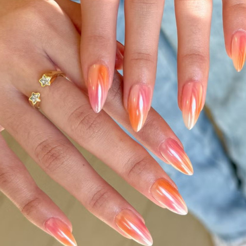 Golden hour nails