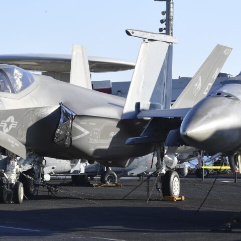 Μαχητικά F-35 σε αεροπλανοφόρο των ΗΠΑ