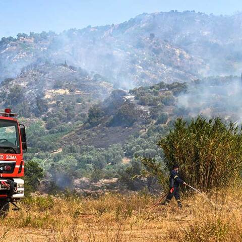 Πολύ υψηλός ο κίνδυνος πυρκαγιάς τη Δευτέρα 3/8