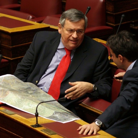 Στέφανος Μάνος και Κυριάκος Μητσοτάκης