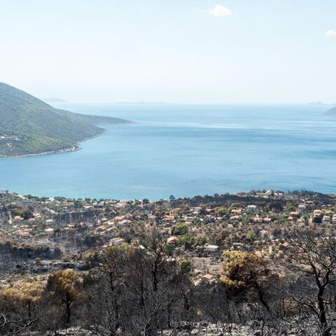 Πόρτο Γερμενό: Αυξήθηκε έως και 12-14°C η θερμοκρασία του εδάφους μετά τη φωτιά- Η ανάλυση του Meteo