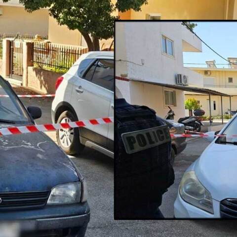 Αστυνομικοί στα Χανιά στο σημείο όπου αυτοπυροβολήθηκε ο άνδρας