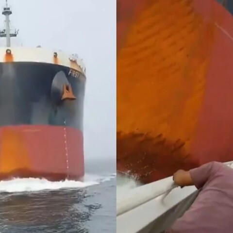 Φορτηγό πλοίο ετοιμάζεται να εμβολίσει αλιευτικό