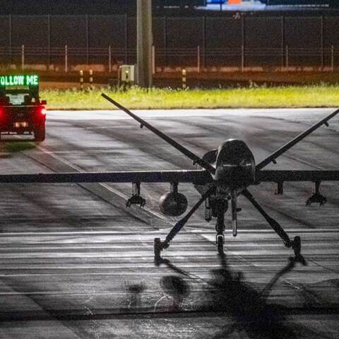 Αμερικανικό Drone MQ-9 Reaper σε αεροδρόμιο