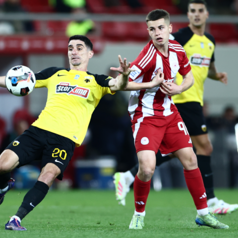 Ολυμπιακός – ΑΕΚ: Πού θα δείτε το ντέρμπι για την πρεμιέρα των playoffs της Stoiximan Super League