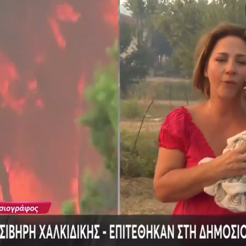 Δύο συλλήψεις για την επίθεση σε τηλεοπτικό συνεργείο που κάλυπτε τη φωτιά στη Χαλκιδική