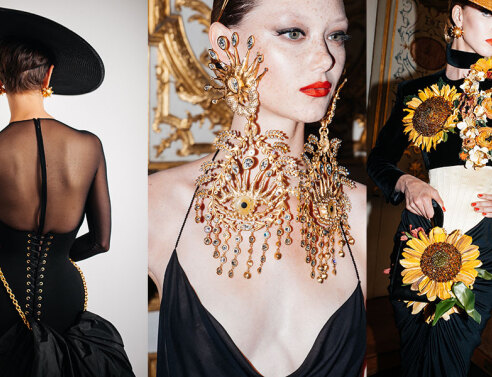 Μοντέλα από το fashion show του οίκου Schiaparelli, για το Φθινόπωρο/Χειμώνα 2022-2023