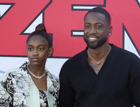 Ο Ντουέιν Γουέιντ με την κόρη του Ζάγια