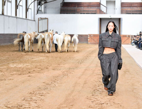 Horses on the catwalk: Stella McCartney pushes leather-free style