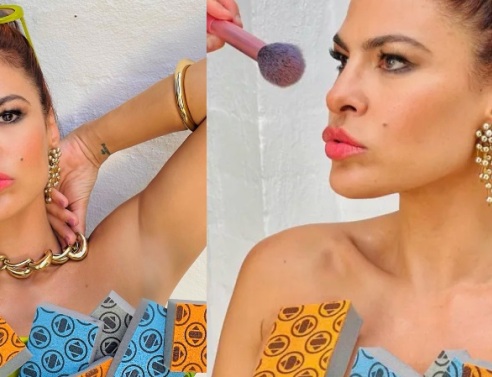 Εύα Μέντες: Έφτιαξε φόρεμα από σφουγγάρια κουζίνας - Η ηθοποιός και σύντροφος του Ράιαν Γκόσλινγκ προωθεί νέα σειρά προϊόντων.