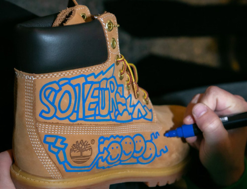 Timberland παπούτσι με σχέδιο soteur 