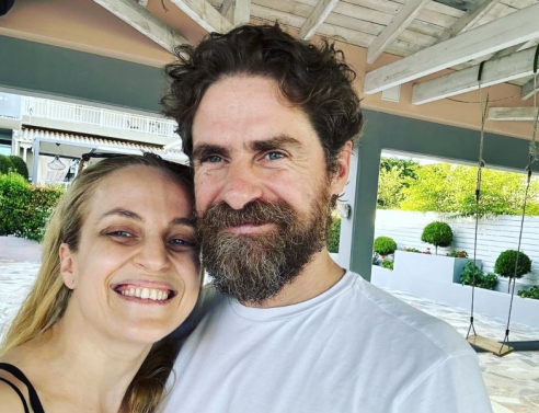 Ο Δημήτρης Λάλος και η Έλενα Μαυρίδου