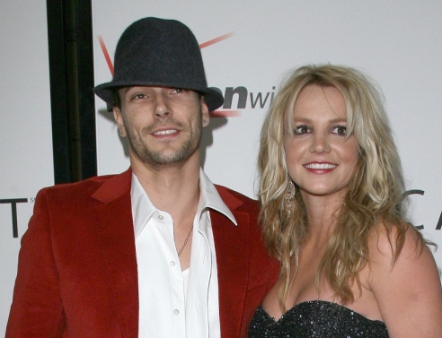 Ο Κέβιν Φέντερλαϊν με την Mπρίτνεϊ Σπίαρς