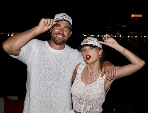 Η Τέιλορ Σουίφτ με τον Τράβις Κέλσι