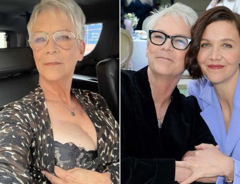 Τζέιμι Λι Κέρτις: Η τολμηρή φωτογραφία με δαντελένιο σουτιέν για τη νέα ταινία της Μάγκι Τζίλενχαλ