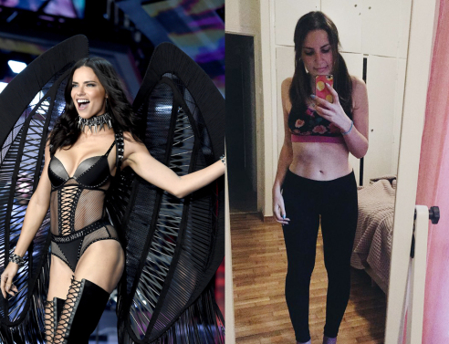 SHANGHAI, CHINA - NOVEMBER 20: Adriana Lima walks the runway during the 2017 Victoria's Secret Fashion Show In Shanghai at Mercedes-Benz Arena on November 20, 2017 in Shanghai, China