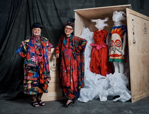 Linda Jackson and Jenny Kee