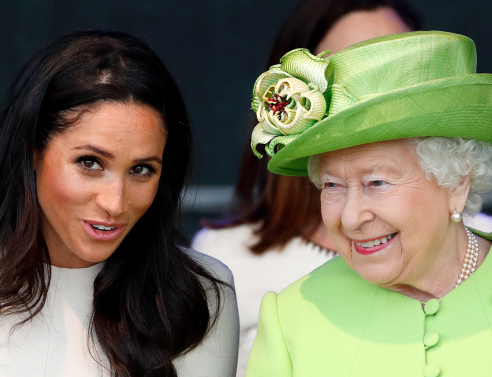 Μέγκαν Μαρκλ και βασίλισσα Ελισάβετ 