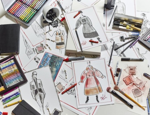 Σκίτσα του Karl Lagerfeld