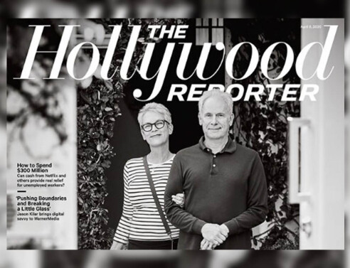 Η Τζέιμι Λι Κέρτις και ο Κρίστοφερ Γκεστ φωτογραφίζονται για το περιοδικό Hollywood Reporter