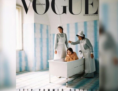 Το εξώφυλλο της Πορτογαλικής Vogue που αποσύρθηκε μετά τις έντονες αντιδράσεις
