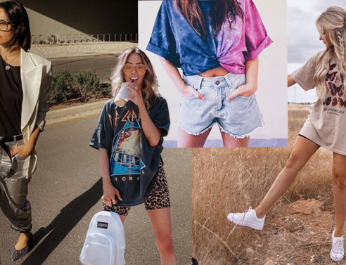 7 τρόποι να συνδυάσεις το oversized μπλουζάκι σου