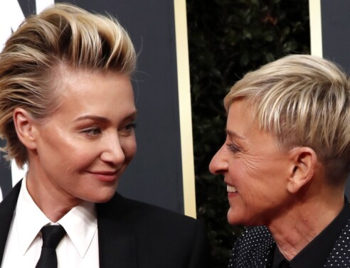 Έλεν ΝτεΤζένερις: Στο πλευρό της η σύντροφός της, Πόρσια Ντε Ρόσι