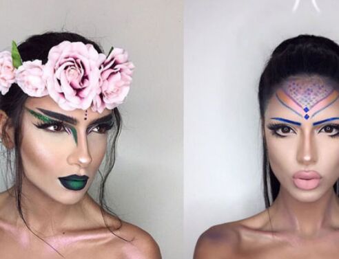 Γυναίκα μακιγιαρισμένη σύμφωνα με το ζώδιο