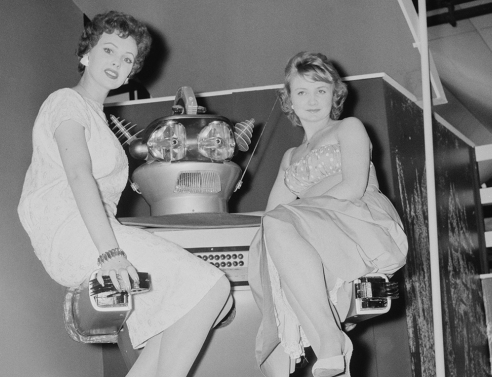 To ρομπότ Gygan σε έκθεση στο Λονδίνο το 1958