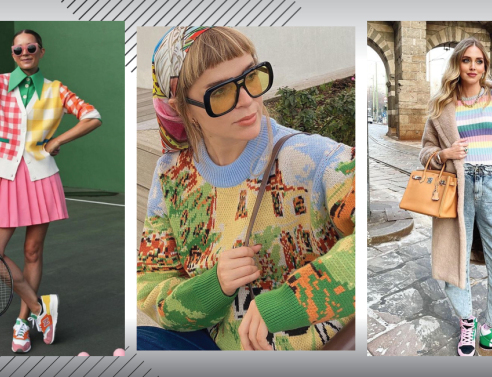 Γυναίκες ντυμένες με πολύχρωμα ρούχα