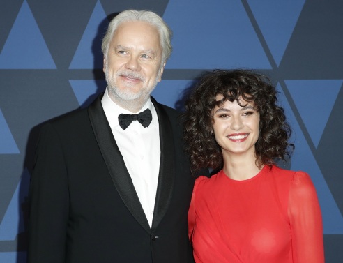 Tim Robbins και Gratiela Brancusi ©EPA/NINA PROMMER
