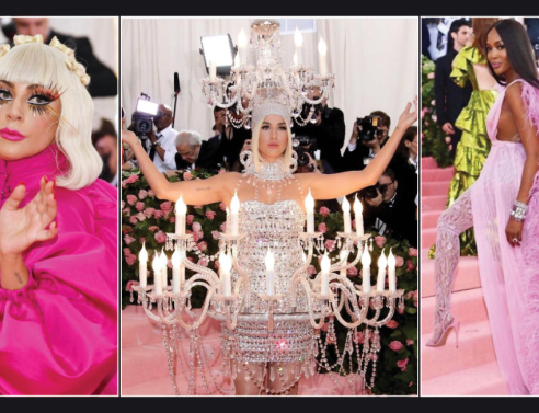 Met Gala (από αριστερά) Lady Gaga, Katy Perry, Naomi Cambell