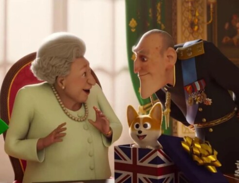 Το animation clip με τον Πρίγκιπα Φίλιππο και την βασίλισσα Ελισάβετ