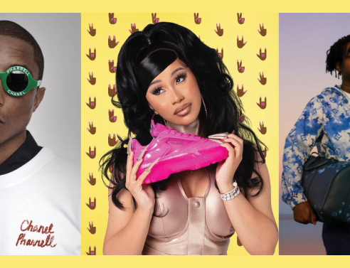 Pharrell Williams, Chanel/ Iam Cardi B, Reebok/ @21Savage, Louis Vuitton