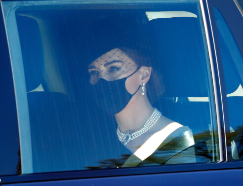 Η Κέιτ Μίντλετον στην κηδεία του πρίγκιπα Φιλίππου